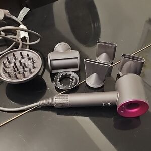 Dyson Supersonic Hair Dryer Gray and Pink Professional Styling Tool